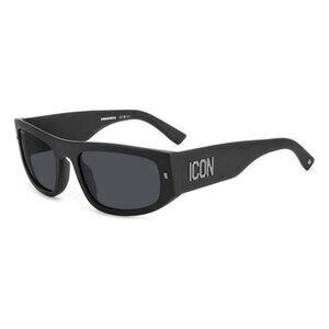 A0624Z New DSQUARED2 Black Square Icon 0016/S 003IR Sunglasses Women